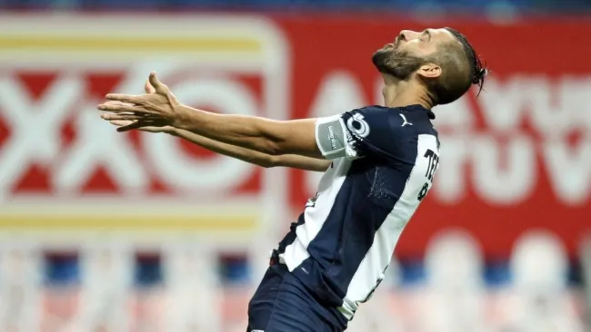 Sánchez en un partido con Monterrey