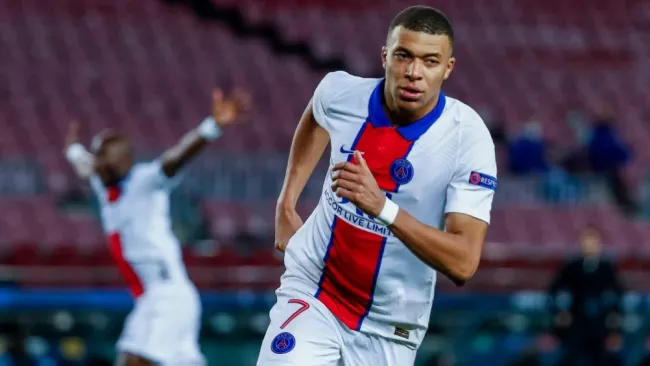 Kylian Mbappé tras anotarle gol al Barcelona