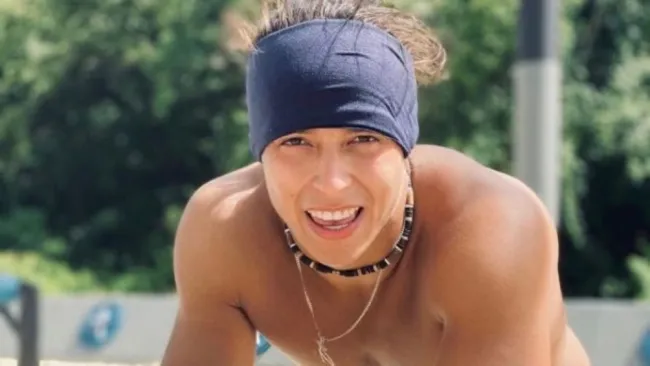 Ernesto Cázares durante el Exatlón