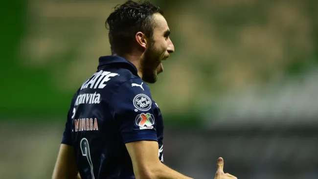 Mayorga en festejo de gol