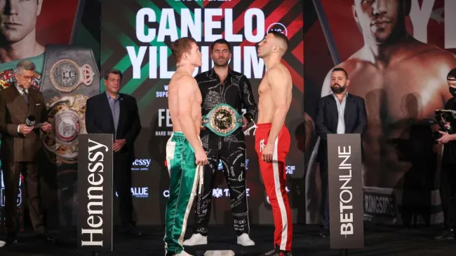 Pesaje Canelo Álvarez y Avni Yildirim