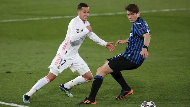 Lucas Vázquez durante un partido con el Real Madrid