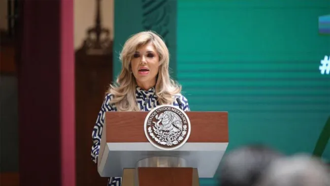 Claudia Pavlovich, gobernadora de Sonora, en un evento