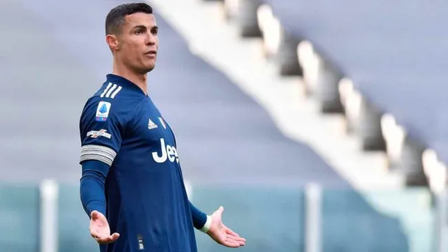 Cristiano Ronaldo en lamento con la Juventus