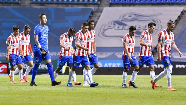 Chivas después de un partido de la Liga MX