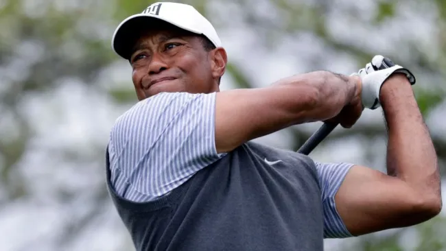 Tiger Woods en un torneo de golf