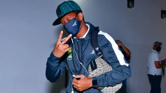 Yairo Moreno previo a un partido del León