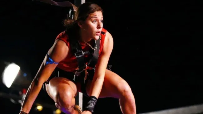 Norma Palafox durante una competencia del Exatlón