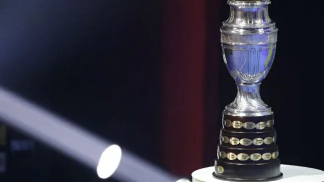 Copa América exhibida en un evento