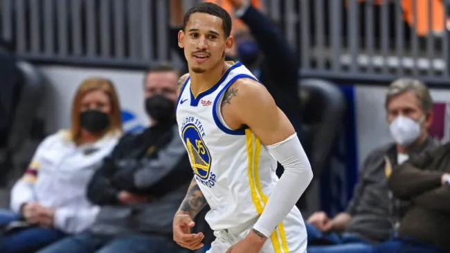 Juan Toscano durante un partido con los Warriors