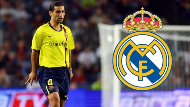 Rafa Márquez en partido con Barcelona