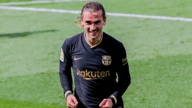 Antoine Griezmann en el partido entre Barcelona y el Villarreal