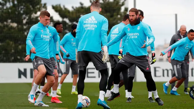 El capitán Merengue durante una práctica