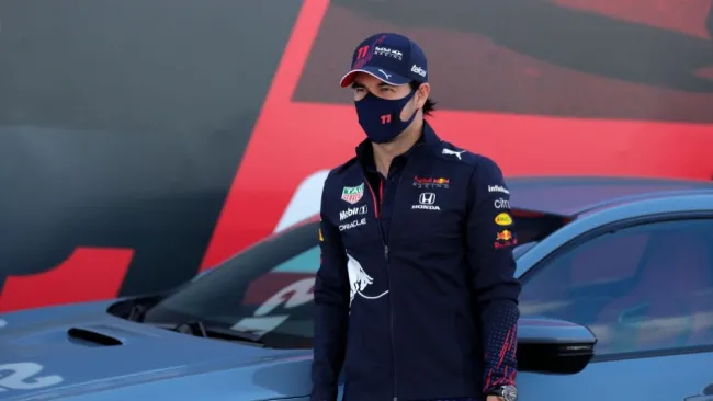 Sergio Pérez en las carreras de pruebas del GP Portugal