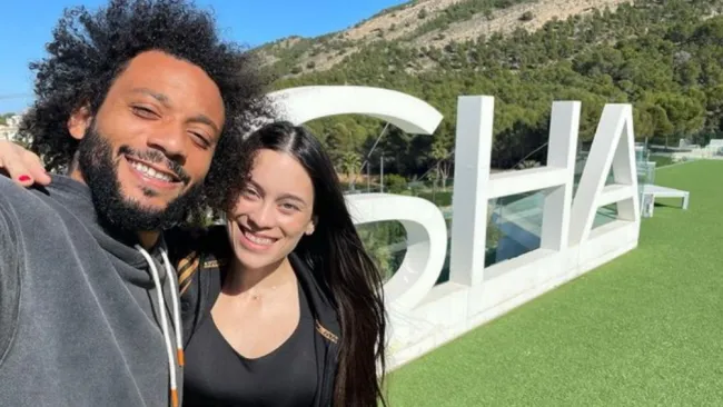 Marcelo junto a su esposa Clarice Alves