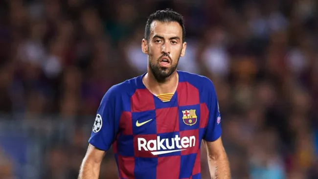 Busquets en partido del Barcelona