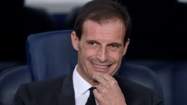 Allegri en un partido de la Juventus