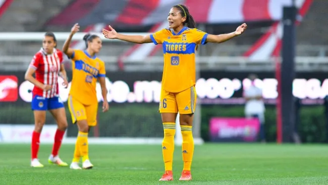 Nancy Antonio en acción con Tigres