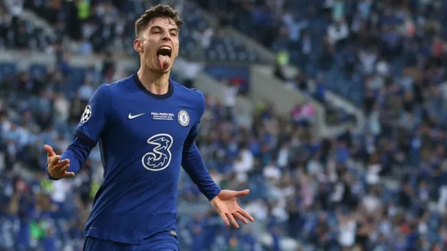 Havertz tras anotar el único gol de la Final de la Champions League