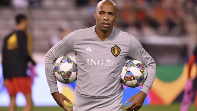 Thierry Henry, en su paso por la selección de Bélgica