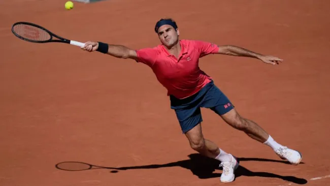 Roger Federer en Roland Garros