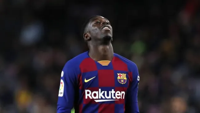 Ousmane Dembélé con el Barcelona