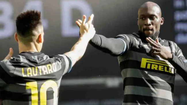 Lukaku en festejo con el Inter 