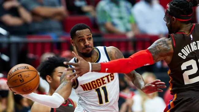 Monte Morris, suplente de los Nuggets en acción