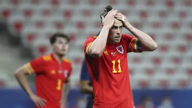 Gareth Bale con la selección de Gales