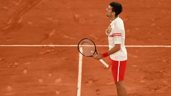 Djokovic en partido