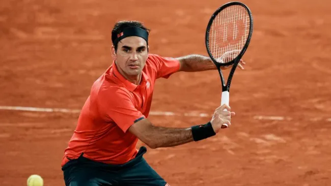 Roger Federer en partido