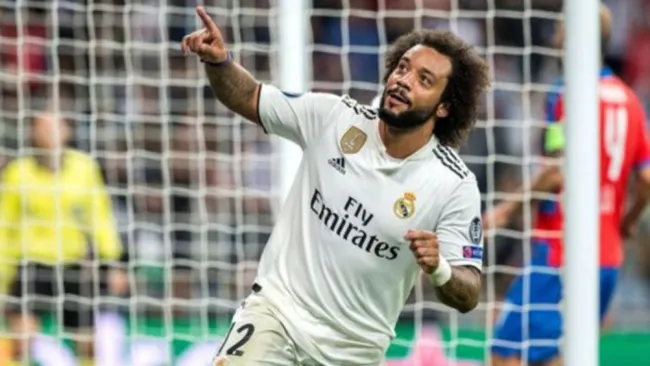Marcelo, en un juego con el Real Madrid en LaLiga 