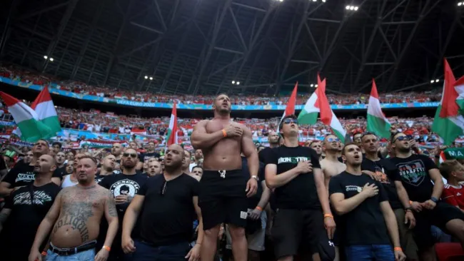 El Ferenc Puskas stadium en Budapest durante la Euro