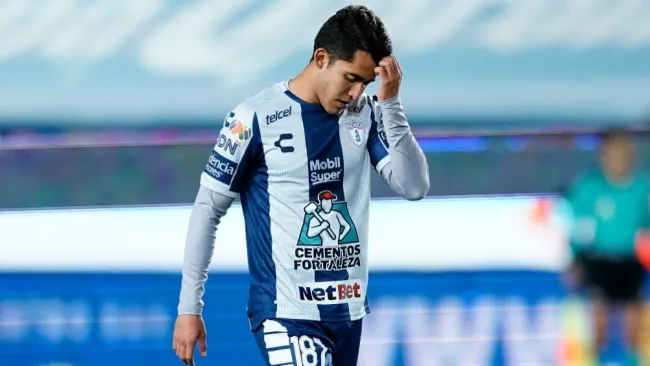 Luis Calzadilla en un partido con el Pachuca Sub-20