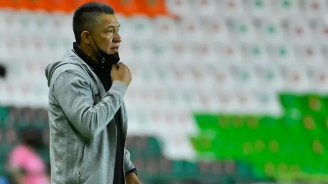 Nacho Ambriz como técnico de León