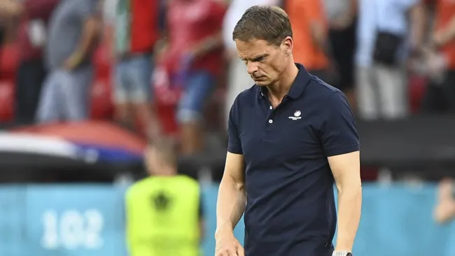 Frank de Boer tras la eliminación en la Euro 2020