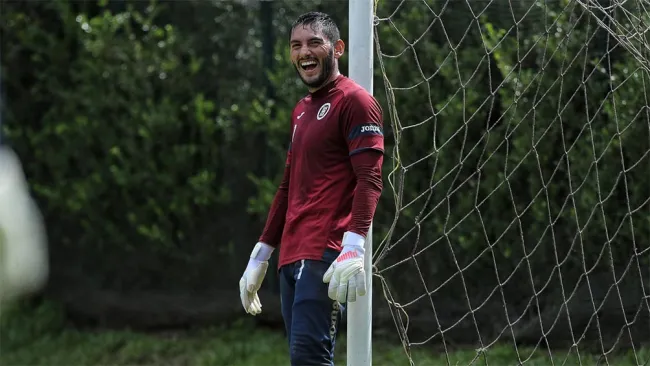 Jesús Corona durante la pretemporada en Avándaro