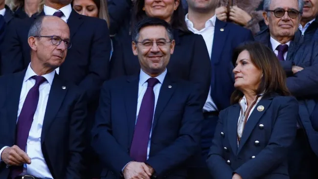 Bartomeu en un partido del Barca 
