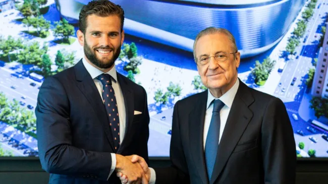Nacho Fernández y Florentino Pérez