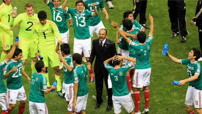 El Potro Gutiérrez en los festejos del título de 2011