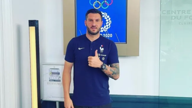 André-Pierre Gignac en la concentración de la Selección Francesa