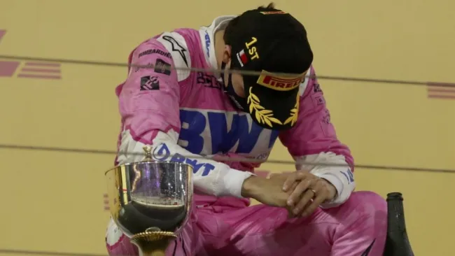 Sergio Pérez tras ganar el GP Sakhir 