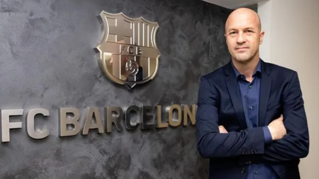 Jordi Cruyff en las instalaciones del Barcelona 
