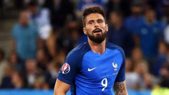 Olivier Giroud en partido