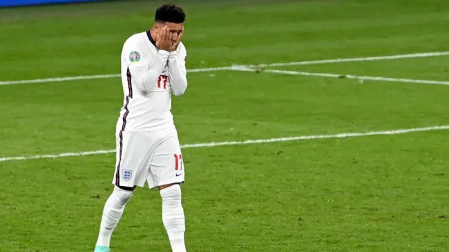 Jadon Sancho en lamento 