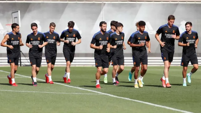Real Madrid en entrenamiento