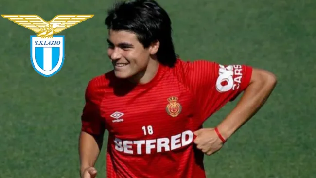 Luka Romero en un partido del Mallorca