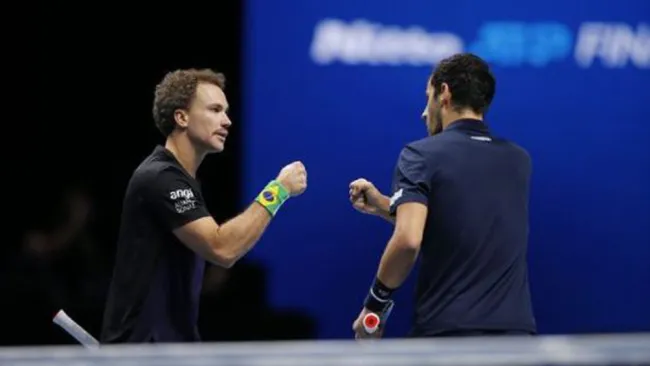 Bruno Soares, en festejo tras jugada