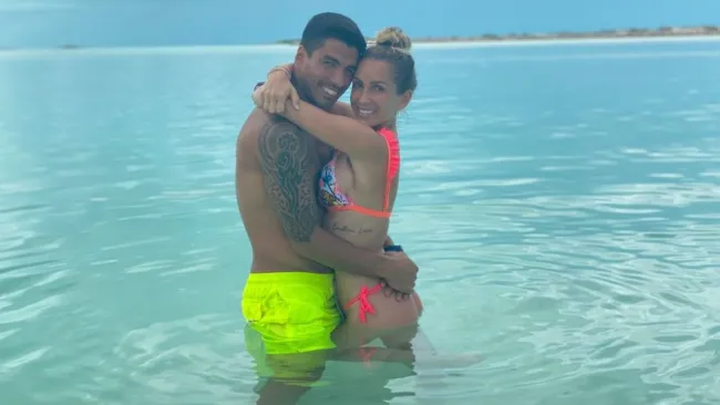 Luis Suárez y Sofía Balbi en Miami