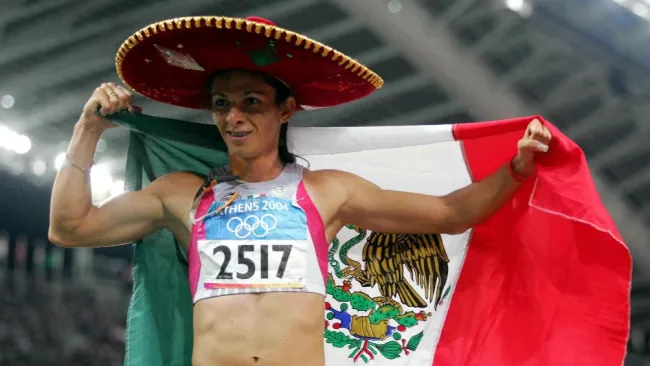 Ana Guevara se llevó la plata en Atenas 2004